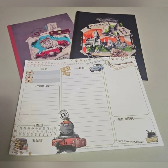 NEW Harry Potter Notebook Lot 30 Sheets 8 Mm B5 Daily Planner - Picture 1 of 10